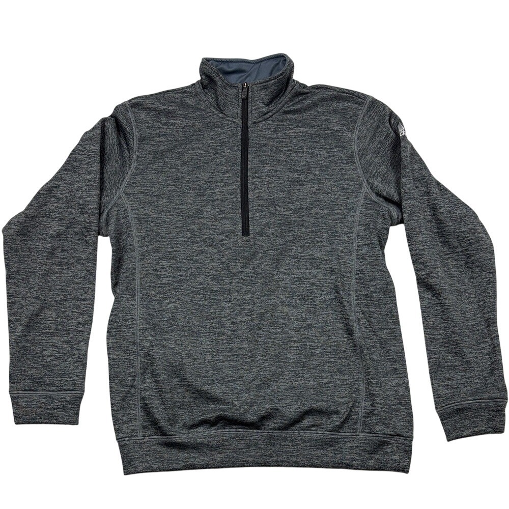 Adidas ClimaWarm 1/4 Zip Fleece Lined Pullover Mens Size Medium Team Issue‎ Grey
